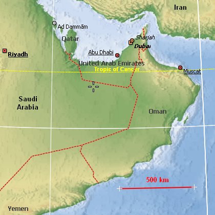 carte Oman cliquable (Marble)